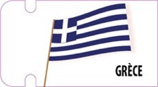 Stickers Drapeau Grèce x50