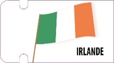 Stickers Drapeau Irlande x50