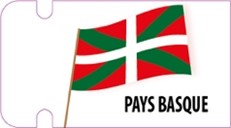 Stickers Drapeau Pays Basque x50