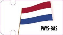 Stickers Drapeau Pays-Bas x50