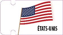 Stickers Drapeau Etats-Unis x50