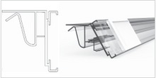 Charger l&#39;image dans la galerie, Rail pour tablette verre clear

