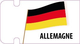 Stickers Drapeau Allemagne x50