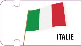 Stickers Drapeau Italie x50